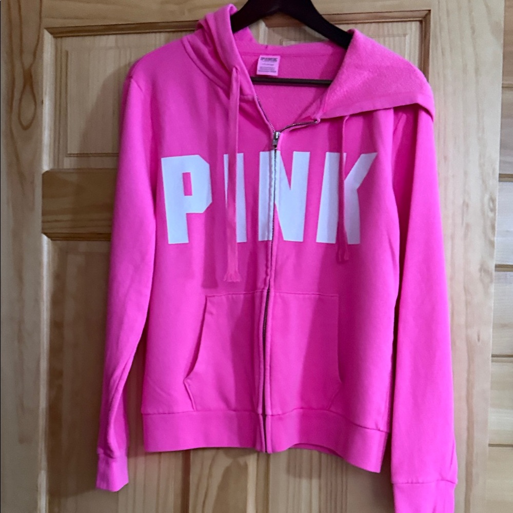 Vibrant Pink Women’sZip-Up Hoodie